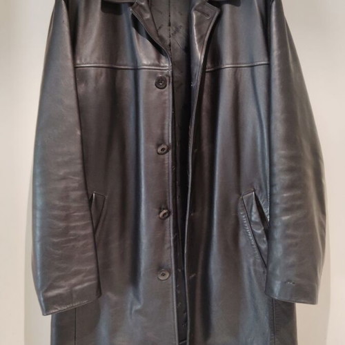 Harley Davidson leather coat like new, black