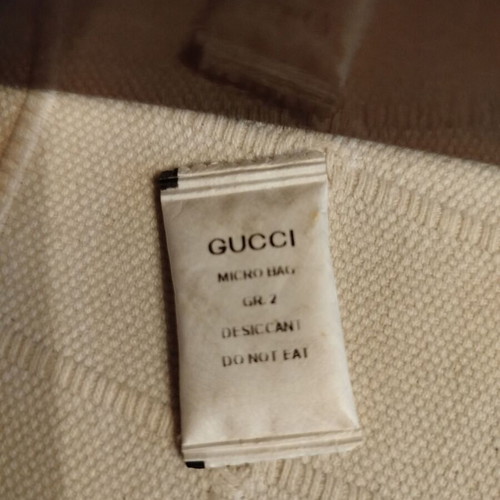 Gucci fabric wrist pouch like new, black
