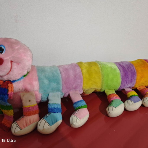 Large Colorful Plush Caterpillar like new