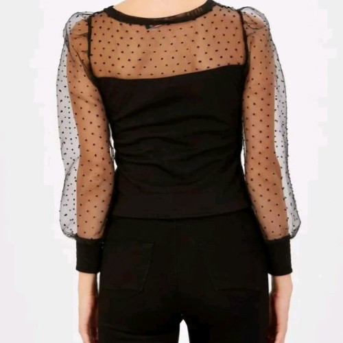 Cotton women's blouse new, size M, black