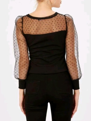 Cotton women's blouse new, size M, black
