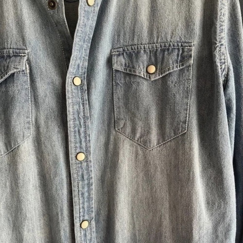 Denim Zara men's shirt like new, blue, size L