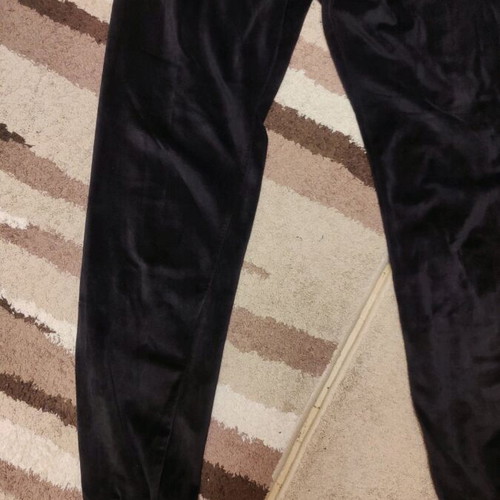 Velvet sweatpants, with medium elastic