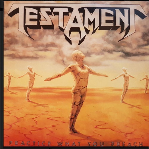 Testament Practice What You Preach vinyl LP album near mint
