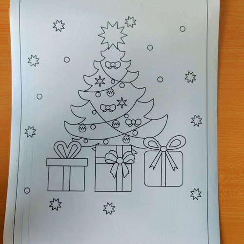 Christmas printable A4 drawings set of 8, new