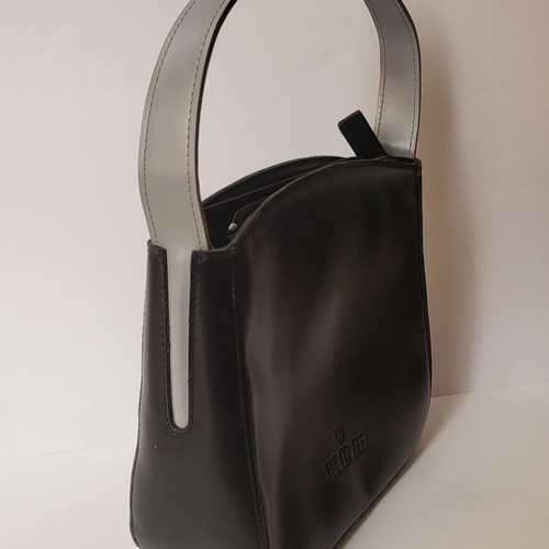 KEM Vintage leather handbag like new, black