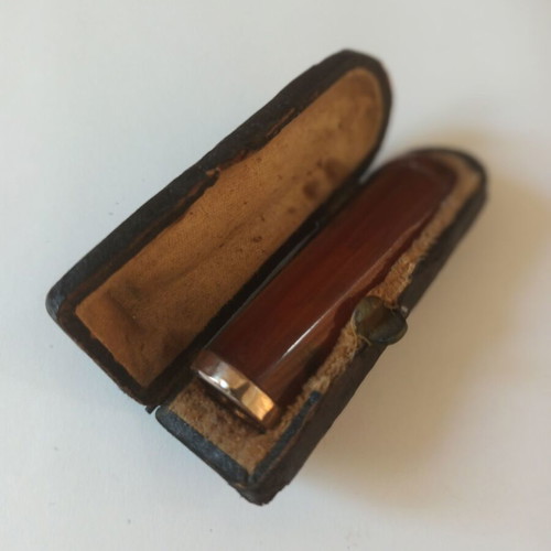Old Faturan Cigar Pipe with Case used