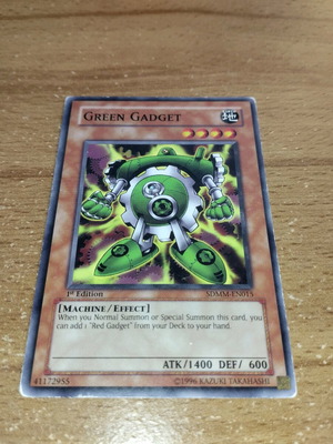 Green Gadget σαν καινούργια κάρτα Yu-Gi-Oh!