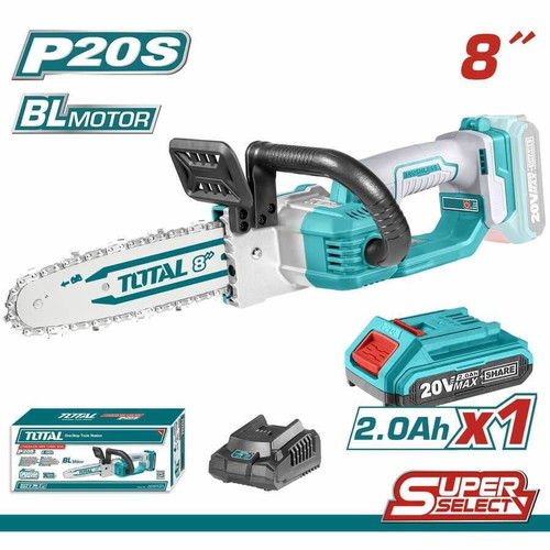 Total Battery-Powered Pruning Chainsaw 20V with 20cm Bar