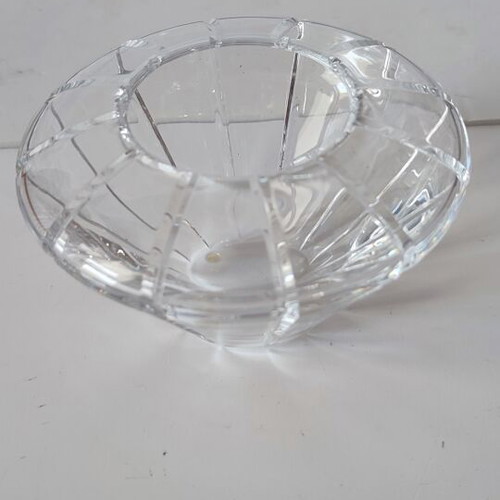 Cristal de Sèvres lead crystal bowl ashtray with Saint-Louis box