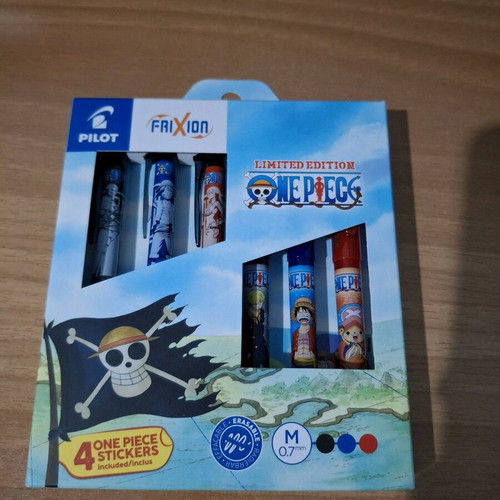 One Piece 6-pack gel Pilot Frixion pens new limited edition