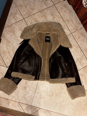 Zara jacket like new, brown, size S
