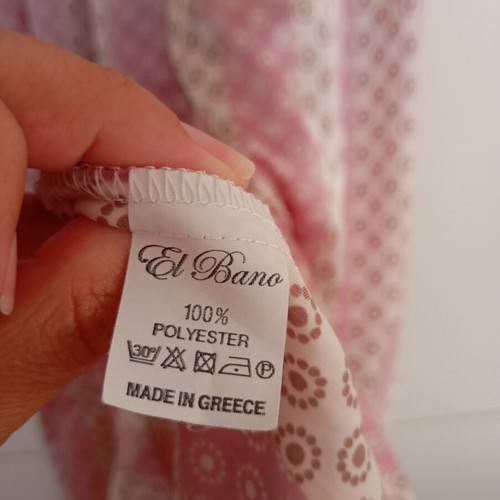 El Bano Milano large maxi dress with satin texture like new, beige pink