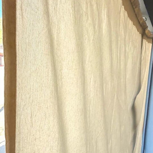 Beige canvas curtain 2.60x2.40m, new