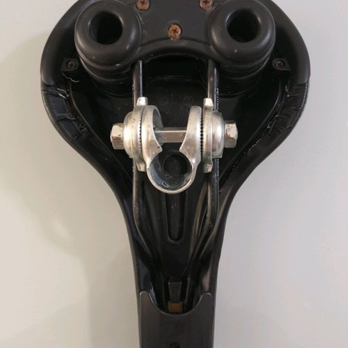 Bicycle saddle used with slight wear