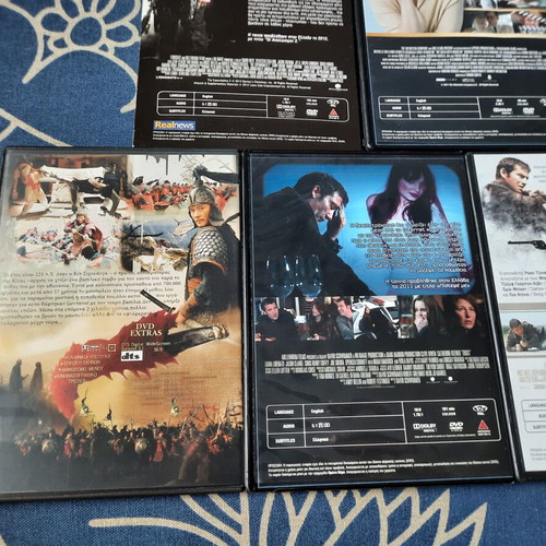 Hollywood Blockbuster DVD set like new with Greek subtitles, 10 movies