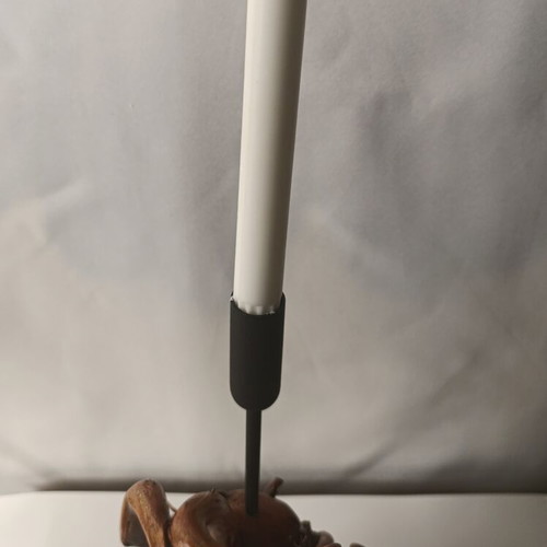 Artisan Tree Root Candle Holder New, Handcrafted Wooden Sculpture