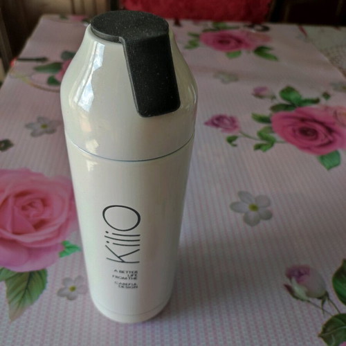 Kilio 500ml thermos new white with tea strainer