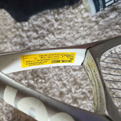 Wilson rackets and racket bag used