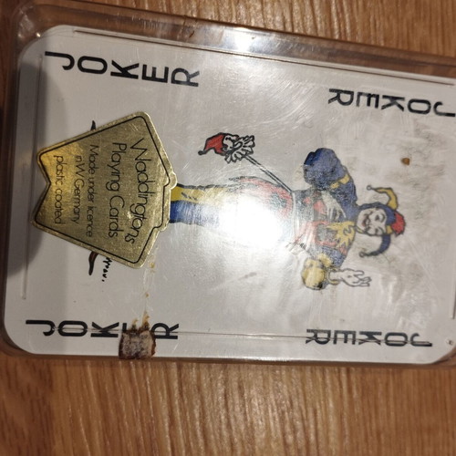 Collectible playing cards used, set of 2