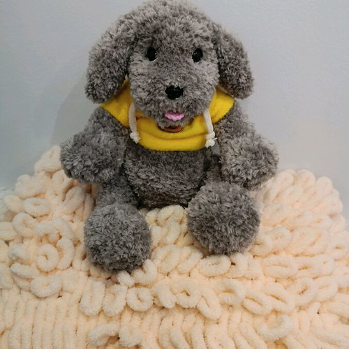 Handmade knitted puppy custom made
