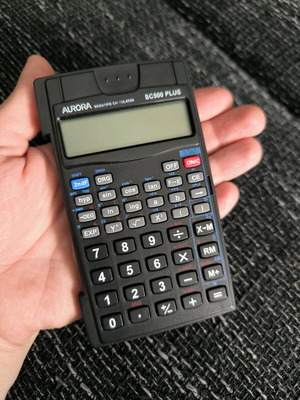 Aurora SC500 Plus scientific calculator used, missing outer cover