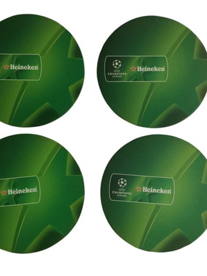 Suver Heineken like new, set of 4