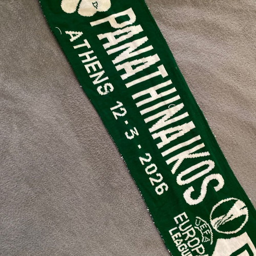 Panathinaikos - Betis commemorative scarf used, match 2026
