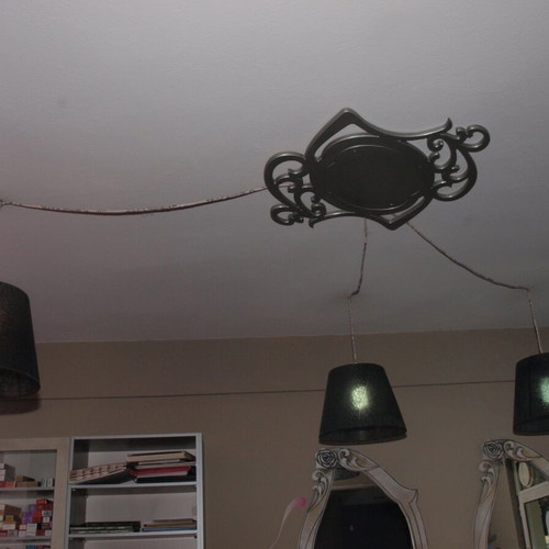 Hair Salon Equipment like new with reception, screens, mirrors, chairs, manicure table, lights