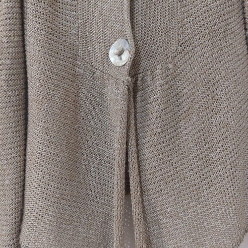 Knit cardigan Mia size M like new, gold beige