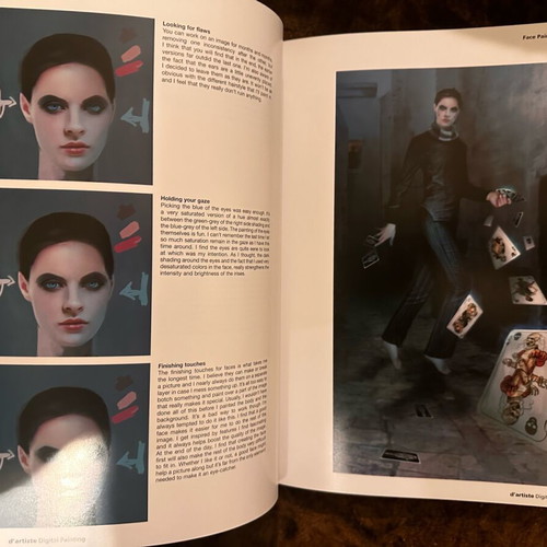 D’artiste Digital Painting art book like new