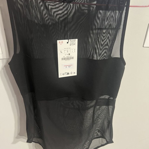 Zara bodysuit, black, size L