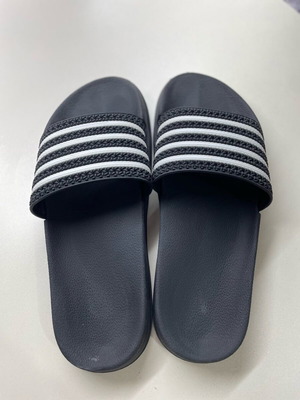 Beach slippers used, size 39, black and white