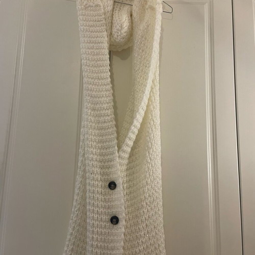 Vest with sequins like new, long with hood