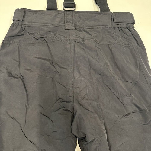 Etirel unisex ski pants, black, size Large, zipper pocket