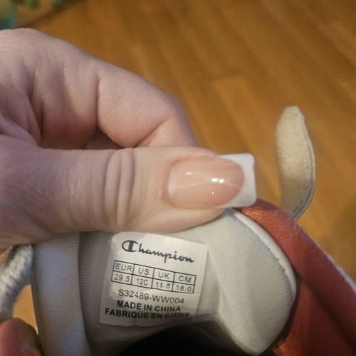 Champion athletic shoes used, size 29.5 for girls