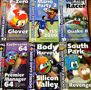 N64 MAGAZINE DOUBLE GAME GUIDES 6 mini books Nintendo 64 tips cheats