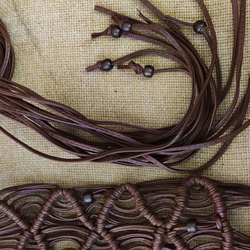 WOVEN LEATHER BELT