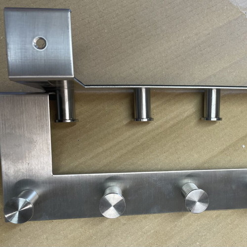 IKEA stainless steel door hangers, 2 pieces, 40x10 cm, 6 hooks each