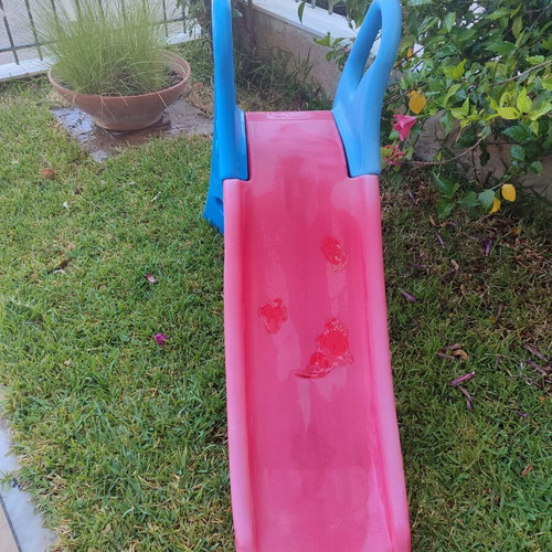 Junior Big plastic children's slide used, 2 steps, 110×54×70 cm