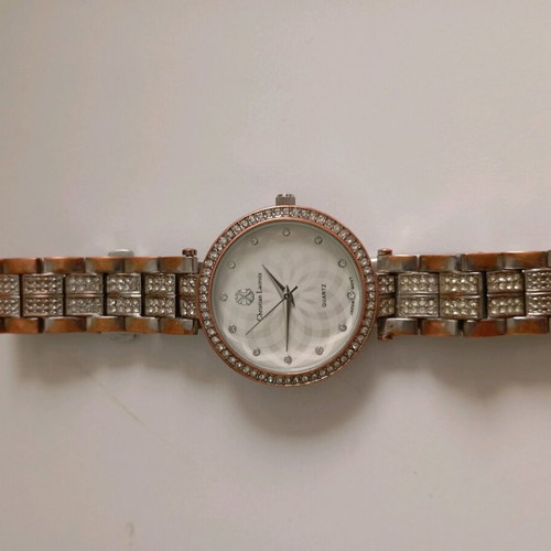 Christian Lacroix women's watch used, silver quartz