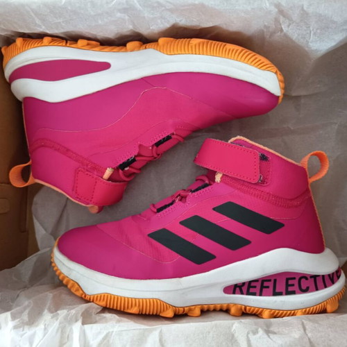 Adidas FortaRun Atr El K kids' shoes size 33 used, pink and orange