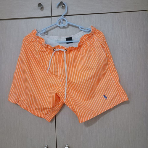 Polo Ralph Lauren men's swim shorts like new, size S, white and orange