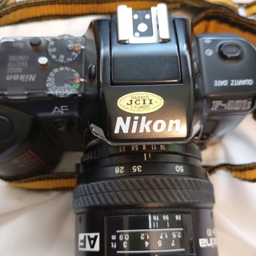 Nikon F-601 Analog SLR Camera with Lens and Bag used, for repair or parts