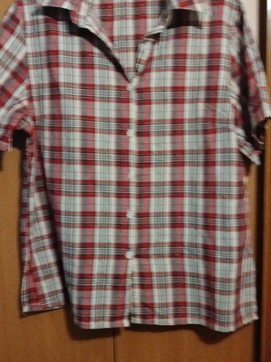 Acne Studios checked shirt XL like new, white and red