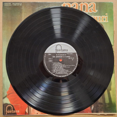 Nana Mouskouri Accompagnée Par Les Athéniens vinyl used, folk