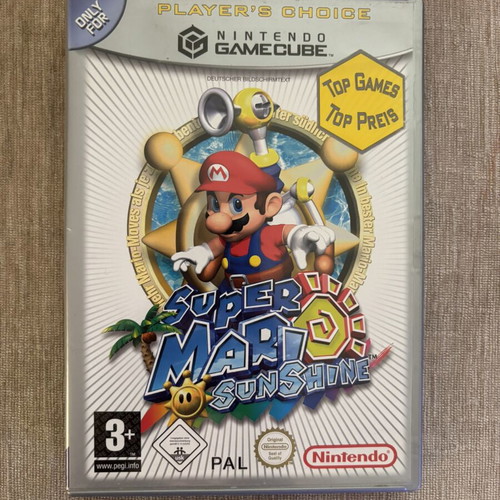 Super Mario Sunshine Player’s Choice Nintendo GameCube PAL used, complete