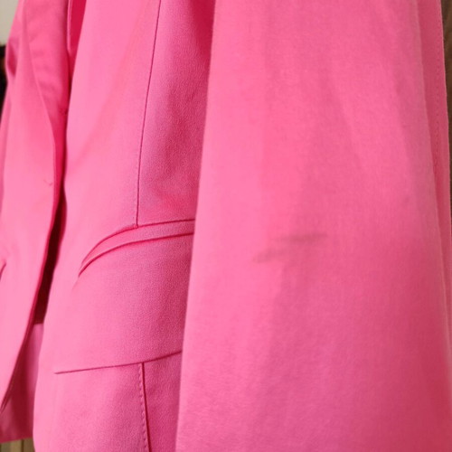 Toi&Moi jacket used, cotton satin, pink, size Medium