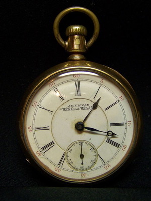 American Waltham pocket watch used, antique 1889