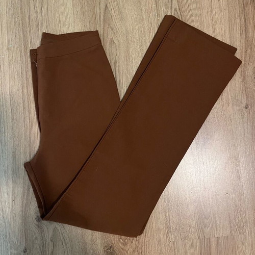 Brown fabric pants like new, lightweight for autumn and spring